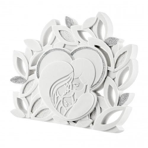 SACRO FOGLIE FAMIGLIA 8X10 BIANCO