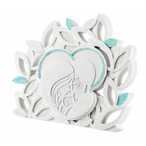 SACRO FOGLIE FAMIGLIA 8X10 CELESTE