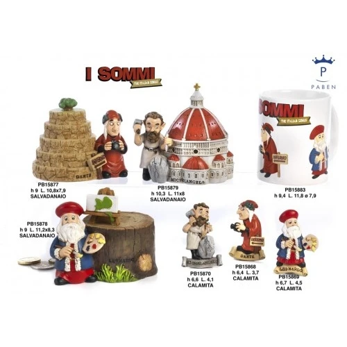 SALVADANAIO DANTE 'I SOMMI' 10.8 CM. RESINA