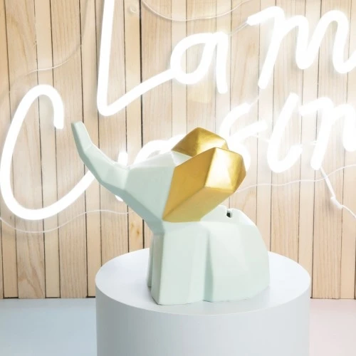 SALVADANAIO ELEFANTE AZZURRO CM.13