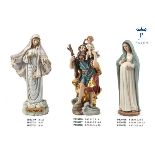 SAN CRISTOFORO 31.6 CM. RESINA