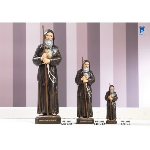 SAN FRANCES.DI PAOLA 20 CM. RESINA