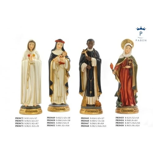 SAN MARTINO DE PORRES 19.9 CM. RESINA