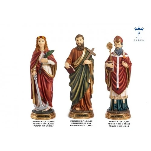 SANTA FILOMENA 19.4 CM. RESINA