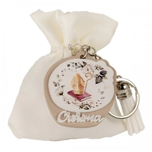 PORETA CONFETTI SANTUS BAG PORTACHIAVE CRESIMA 