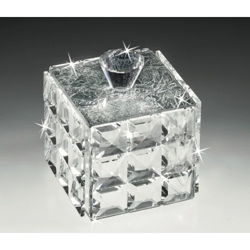 SCATOLA IN CRISTALLO ARGENTO - RANOLDI