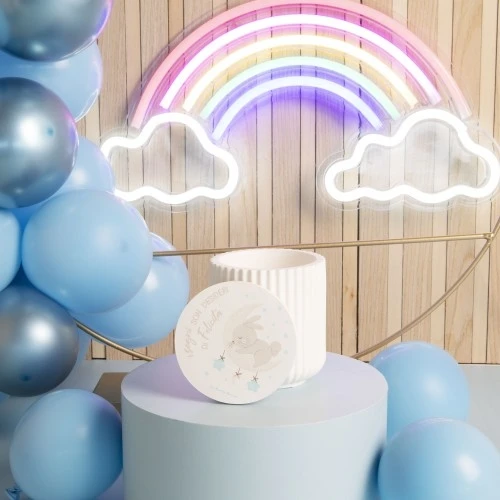 SCATOLA C/CONIGLIETTO AZZURRO