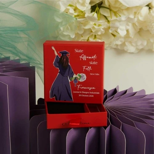 SCATOLA CONFETTATA LAUREA CLARALUNA CM.10X10X3