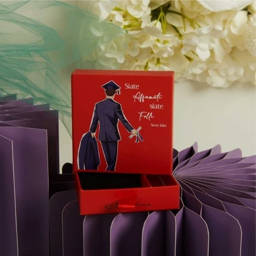 SCATOLA CLARALUNA CONFETTATA LAUREA MASCHIO CM.10X10X3