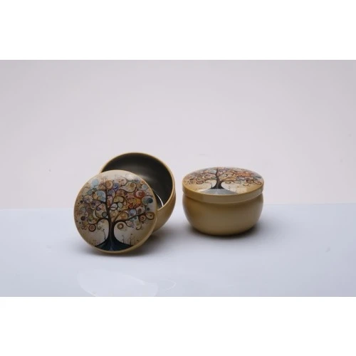 Scatolina Scrigno Cuorematto: Bomboniera Solidale Albero della Vita cm.10