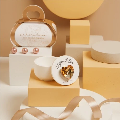 SCATOLA CUORE ORO - CLARALUNA 2025