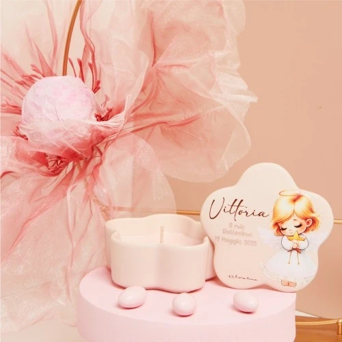 SCATOLA ROSA CON ANGELO CANDELA - CLARALUNA 2025