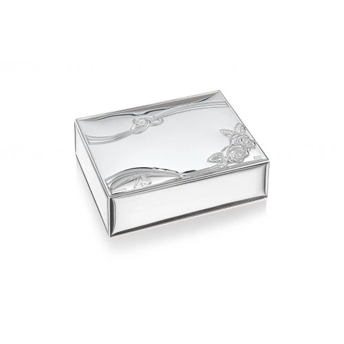 SCATOLA ROSE CON FASCE 25ESIMO ANNIVERSARIO 10X15