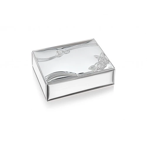 SCATOLA ROSE CON FASCE LINEA MATRIMONIO 10X15