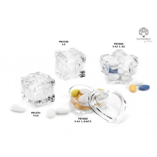 SCATOLA STELLA 8.5 CM. VETRO