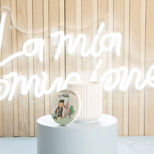 SCATOLA CANDELA COMUNIONE MASCHIO