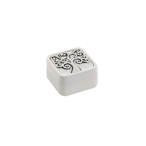 SCATOLINA QUADRATA 5x5 CON DECORO ALBERO