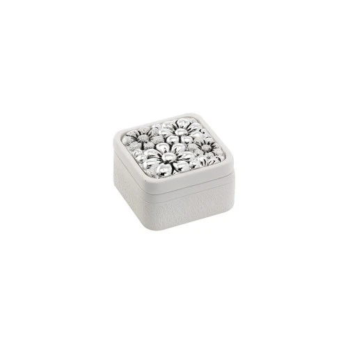 SCATOLINA QUADRATA 5x5 CON DECORO MARGHERITE