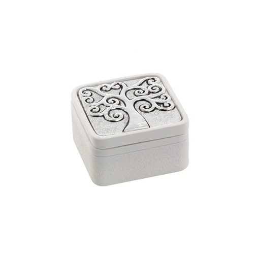 SCATOLINA QUADRATA 7x7 CON DECORO ALBERO