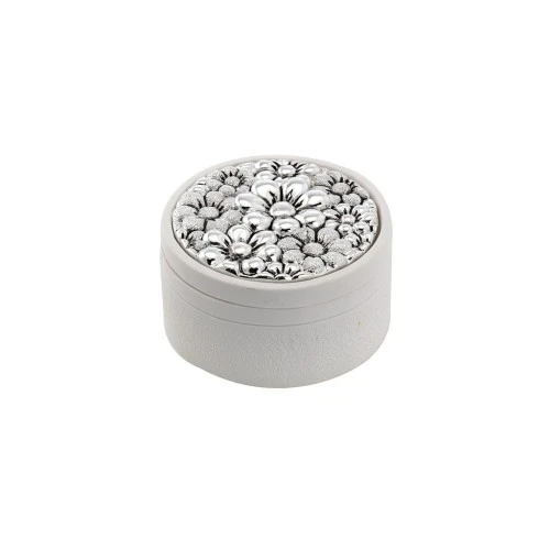 SCATOLINA TONDA D. 7,5 CON DECORO MARGHERITE