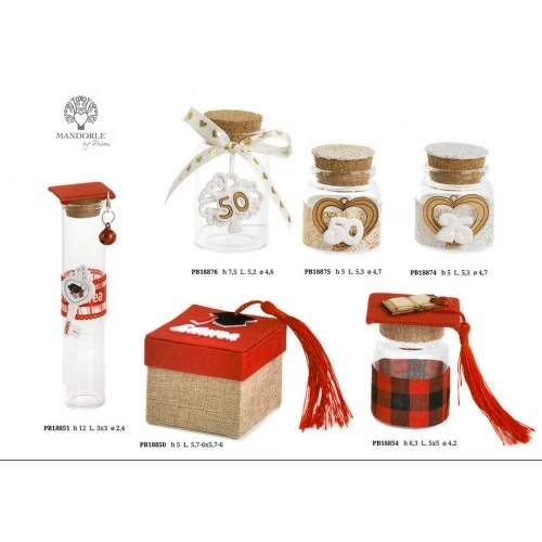 SCATOLINA X CONFETTI TOCCO-NAPPA 6 CM. STOFFA CART.