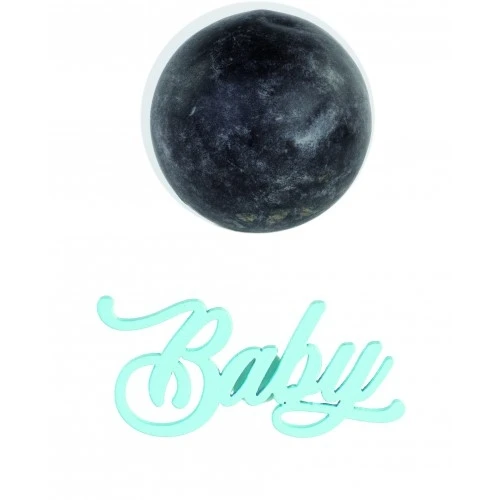 SCRITTA BABY AZZURRA CON ADESIVO