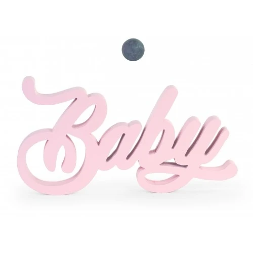 SCRITTA BABY ROSA