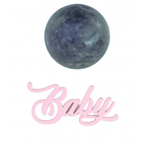 SCRITTA BABY ROSA CON ADESIVO