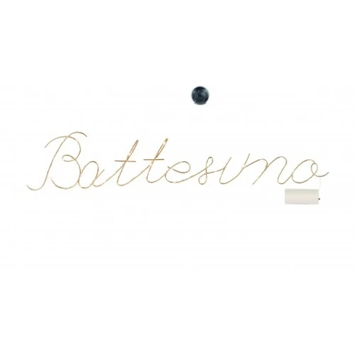 SCRITTA BATTESIMO LED