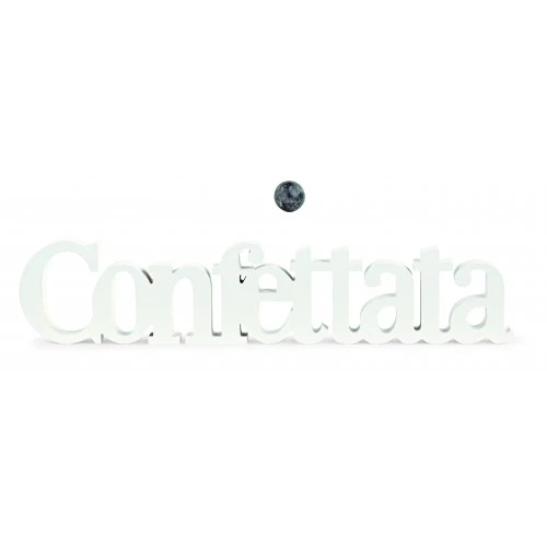 SCRITTA CONFETTATA BIANCA