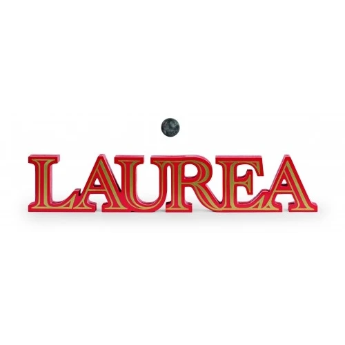 SCRITTA LAUREA ROSSA/ORO