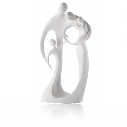 Scultura da tavolo Abbraccio Famiglia