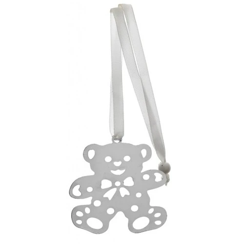 SEGNALIBRO TRAFORATO E ARGENTATO - ORSETTO