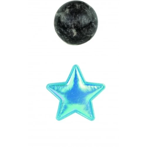 SET 12 STELLE AZZURRE CON ADESIVE
