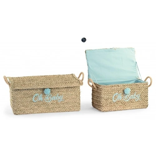 SET 2 CESTONI OH BABY AZZURRO