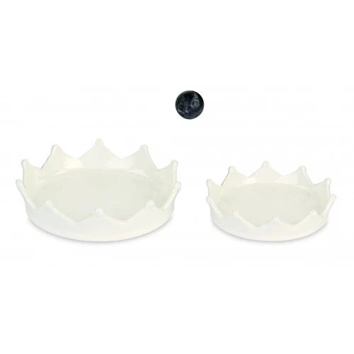 SET 2 CORONE SVUOTATASCHE BIANCHE