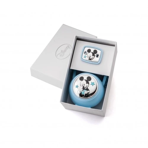 set 2 pz (box spilla portaciuccio) Mickey mouse