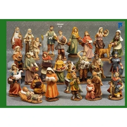 SET 23 FIGUR.PRES.16 CM.RESINA