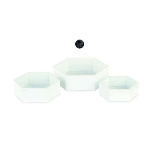 SET 3 ESAGONI BIANCHI