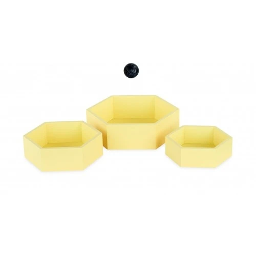 SET 3 ESAGONI GIALLI