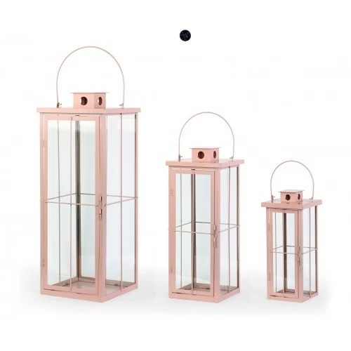 SET 3 LANTERNE ROSA