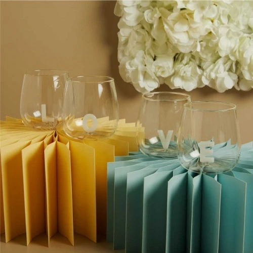 SET 4 BICCHIERI CHE FORMANO LOVE