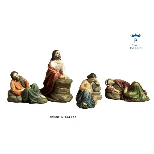 SET GESU'- APOSTOLI 4 PZ. 10.3 CM. RESINA