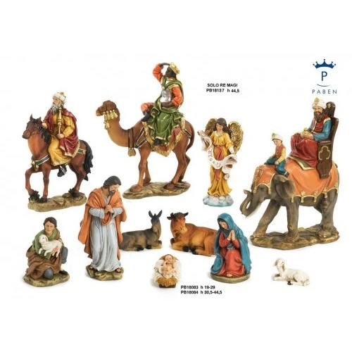 PRESEPE SET 11 SOGGETTI 19 CM. RESINA