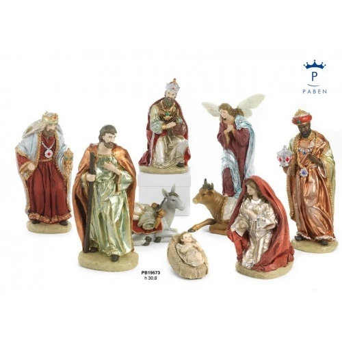 SET PRESEPE 30.8 CM. 9 SOG. RESINA