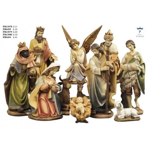 SET PRESEPE 43 CM.11 SOGGETTI RESINA