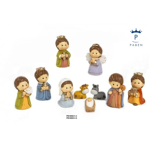 SET PRESEPE 6 CM. 10 SOGGETTI RESINA
