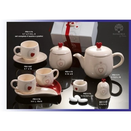 SET TAZZINE 7 CM. CERAMICA