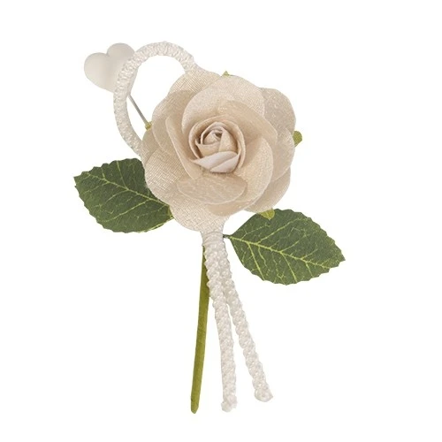 SETA RAMETTO CM.10 CREMA DECORAZIONE PER SACCHETTO CONFETTI