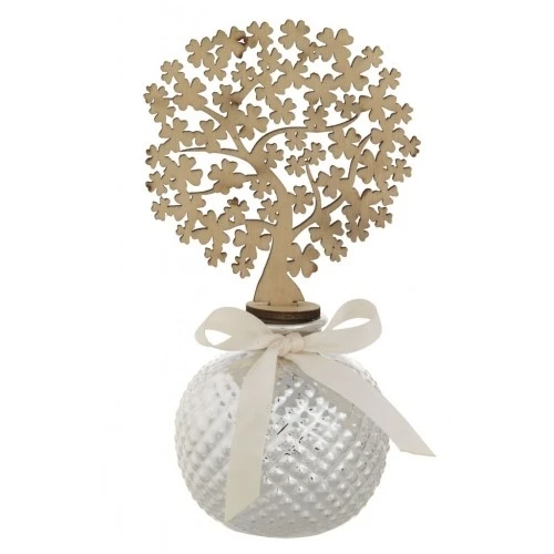 SFERA DIAM. 60 NIDO D'APE CON ALBERO QUADRIFOGLI DIFFUSORE